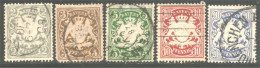 438 Bavière Bayern Bavaria 1888 Armoiries Coat Of Arms 2pf - 20pf (GES-101) - Afgestempeld