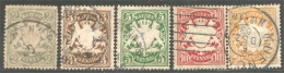 438 Bavière Bayern Bavaria 1888 Armoiries Coat Of Arms 2pf - 25pf (GES-102) - Afgestempeld