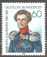 446 Germany General Karl Von Clausewitz Ecrivain Writer MNH ** Neuf SC (GEF-300b) - Ecrivains