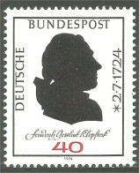 446 Germany Gottlieb Klopstock Writer Poet Ecrivain MNH ** Neuf SC (GEF-210b) - Ecrivains