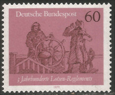 446 Germany Boat Ship Bateau Gouvernail Stern MNH ** Neuf SC (GEF-13b) - Bateaux