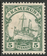 449 German Colonies Kamerun 3 Pf Voilier Sailing Ship MH * Neuf (GEC-17) - Cameroun