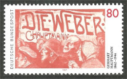 446 Germany Gerhart Hauptmann Ecrivain Writer MNH ** Neuf SC (GEF-379b) - Ecrivains