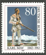 446 Germany Karl May Ecrivain Writer Native American Winnetou Indien MNH ** Neuf SC (GEF-362a) - Ecrivains