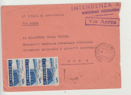 BUSTA SENZA LETTERA -POSTA AEREA - UFFICIO POSTA MILITARE 130 E DEL 08 APRILE 1938 - ANNULLO INTENDENZA A.O.I. - Marcophilie (Avions)