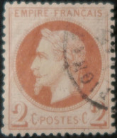 LP3036/264 - FRANCE - NAPOLEON III Lauré N°26B Rouge Brun - LUXE - CàD De PERPIGNAN - BON CENTRAGE - 1863-1870 Napoléon III Con Laureles