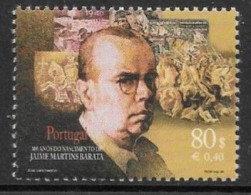 Jaime Martins Barata 100 Anos Nascimento - Unused Stamps