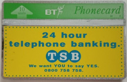 UK BT  10 Units Landis And Gyr - TSB 24 Hour Telephone Banking - BT Advertising Issues