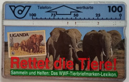 Austria 100 Units Landis And Gyr - WWF - Elefanten ( Elephants ) - Austria