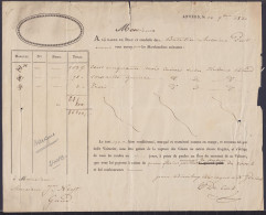 Bordereau D'envoi (par Barque) Daté 14 Novembre 1830 De ANVERS Pour Transport De Sucre à GAND (au Dos:cachet "KONINGRYK  - 1830-1849 (Belgio Indipendente)