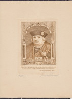 Gravure "Franciscus De Tassis" De RENARD En Brun - Gravé Pour Les Membres Du Club Royal Philatélique Bruxellois Novembre - Cartas & Documentos