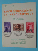 Salon International De L'Aéronautique 1947 > N° 188 > Feuillet Souvenir > VICTIM De L'AVIATION ( François BOVESSE ) ! - Documenti Commemorativi