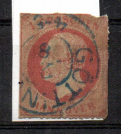 Deutschland/Hannover, Ca.1859, Freimarke 3Gr., MiNr.14, Blauer Stempel "Göttin(gen)" (15294E) - Hanover
