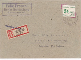 Lokalausgaben: Einschreiben Spremberg 1946 Nach Berlin Schöneberg - Otros & Sin Clasificación