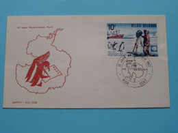 10 Jaar Antarctisch Pact ( BPPV - N° 106 ) 19-6-1971 Gent ( See/voir SCANS ) Enveloppe ! - 1971-1980