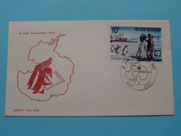 10 Jaar Antarctisch Pact ( BPPV - N° 106 ) 19-6-1971 Gent ( See/voir SCANS ) Enveloppe ! - 1971-1980