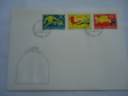 LIECHTENSTEIN FDC   COVER    ANIMALS   FROGS 1969 - Ranas