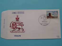 2.500ste Verjaring IRAN ( Zie/voir SCANS ) Borgerhout 2-10-71 Enveloppe < Edit. Rodan - F.D.C. P.343 ! - 1971-1980