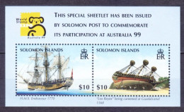 1999 Solomon Islands  981-982/B55 Ships With Sails 10,00 € - Bateaux