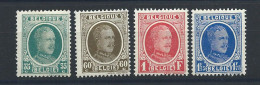 Belgique N°254/57* (MH) 1927/28 - Albert 1er - Ungebraucht