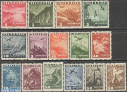 Austria 1935 Airmail Definitives 15v, Unused (hinged), Transport - Automobiles - Aircraft & Aviation - Railways - Ship.. - Unused Stamps