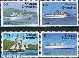 Grenada Grenadines 1984 Ships 4v, Mint NH, Transport - Ships And Boats - Ships