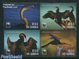 Gambia 2014 WWF, African Darter 4v [+], Mint NH, Nature - Birds - World Wildlife Fund (WWF) - Gambia (...-1964)