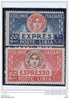 LIBIA:  1921  ESPRESSI  -  S. CPL. 2  VAL. N. -  SASS. 3/4 - Libya