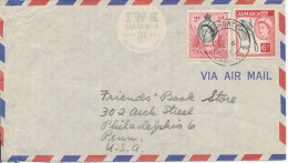Jamaica Air Mail Cover Sent To USA 6-12-1956 - Jamaïque (...-1961)