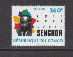 2006 Congo Brazzaville SENGHOR Joint Issue Complete Set Of 1 MNH - Neufs