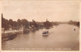 KINGSTON UPON THAMES (Greater London) View Of River Taken From Kingston Bridge, Looking Upstream - REAL PHOTO - Publ. Pe - London Suburbs