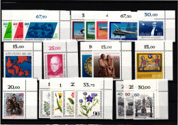 Berlin 616-636 Postfrisch Vom Eckrand, 1980 Ohne Dauerserien #JR491 - Andere & Zonder Classificatie