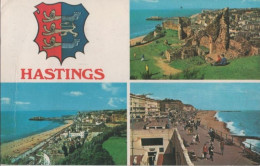92412 - Grossbritannien - Hastings - 3-Bilder-Karte - 1977 - Hastings