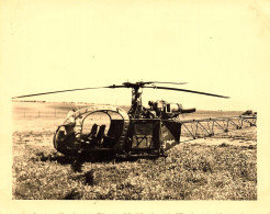 Aviation * Hélicoptère Marque Type Modèle ? * Photo Ancienne 11x8.8cm - Helikopters