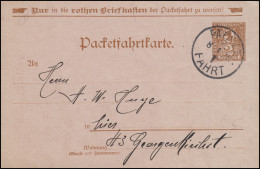 Privatpost Berliner-Packetfahrtkarte 2 Pfennig PACKET-FAHRT 2. - 8.4.98 - Postes Privées & Locales
