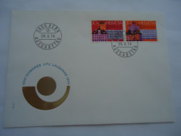 SWITZERLAND  COVER FDC LAUSANNE COGRES  UNION POSTAL  U.P.U - UPU (Union Postale Universelle)