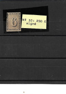 N° 10 Signé - 1843-1852 Federal & Cantonal Stamps