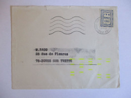 Enveloppe Vignette Expérimentale IVA MUNICH 1965 Avec Indexations Jaunes Pour Tri Du Courrier - Proofs, Unissued, Experimental Vignettes