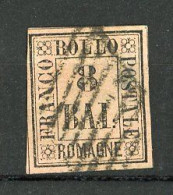 ROMAGNE Yv. Et SASS N° 8  (o)  8b Rose Cote 500 Euro  BE R 2 Scans - Romagna