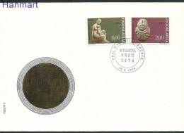 Yugoslavia 1974 Mi 1557-1558 FDC  (FDC ZE2 YUG1557-1558b) - Nudes