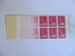 BEQUET Carnet 50 Cts Impression Défectueuse Sur 4 Timbres - Modern : 1959-…