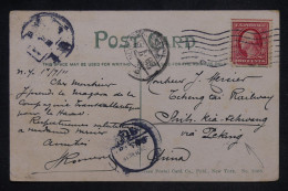 ETATS UNIS - Carte Postale De New York Pour Pékin En 1911 - L 153973 - Lettres & Documents