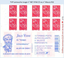 FRANCE - Carnet TVP Lamouche Rouge - YT 3744 C5 / Maury 552 - Modernos : 1959-…