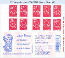 FRANCE - Carnet TVP Lamouche Rouge - YT 3744 C5 / Maury 552 - Modern : 1959-…