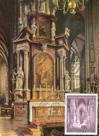 X1552 Austria, Maximum Card 1977 The Cathedral St. Stephan Of Vienna, Architecture, - Maximumkarten (MC)