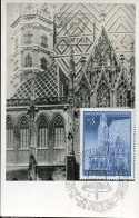 X1553 Austria, Maximum Card 1977 The Cathedral St. Stephan Of Vienna, Architecture, - Cartas Máxima