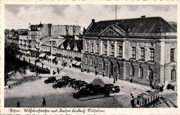 CPA Poznań Posen, Wilhelmstraße, Kaiser Friedrich-Museum, Straßenbahn - Posen