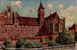 Artiste CPA Malbork Marienburg Westpreußen, Marienburg, Hochschloss, Schlosskirche, Tuck 710 B - Westpreussen