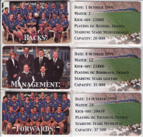 SERIE COMPLETA DE 6 TARJETAS DE NAMIBIA DE RUGBY WORLD CUP 99 - Namibia