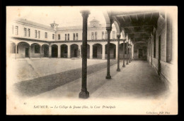 49 - SAUMUR - LE COLLEGE DE JEUNES FILLES - LA COUR PRINCIPALE - Saumur